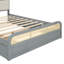 Grand lit plateforme en bois avec lit gigogne et 2 tiroirs-304094667