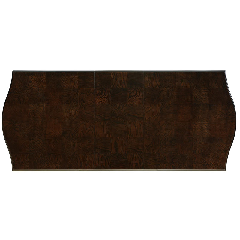 Table à double caisson rectangulaire avec rallonge