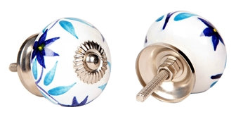 Oversized Hand Painted 1.625" Diameter Round Knob