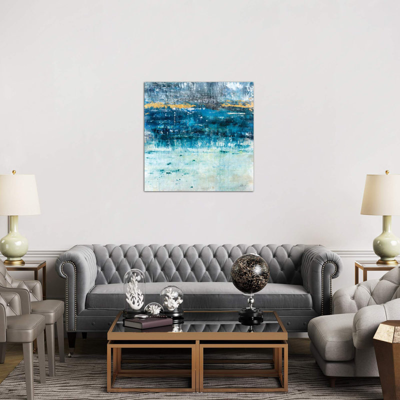 Touch Of Gold by Julian Spencer - Wrapped Canvas Painting, 45.72 cm H x 45.72 cm W x 1.91 cm D