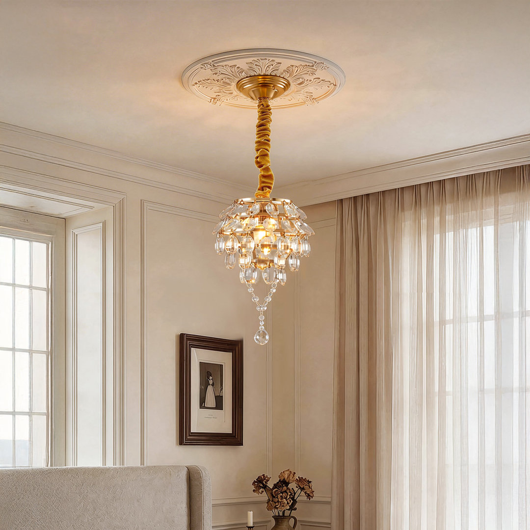 1 - Light Natural Dome Pendant