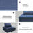 Blue Upholstered Modular Sofa