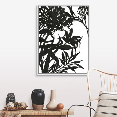 Feuillage monochrome I-reproduction d’art sur toile