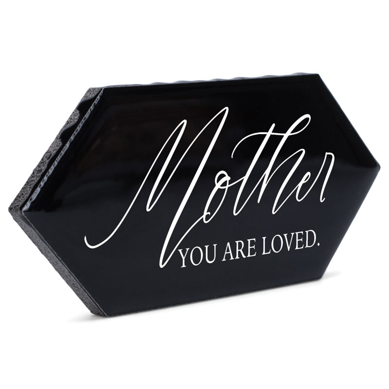 Table tuile noire «Mother Are You»