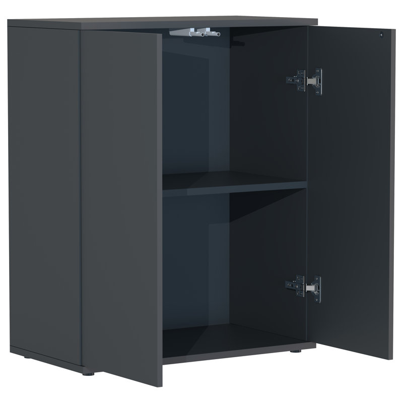 Roetta Rectangle Accent Cabinet, Black