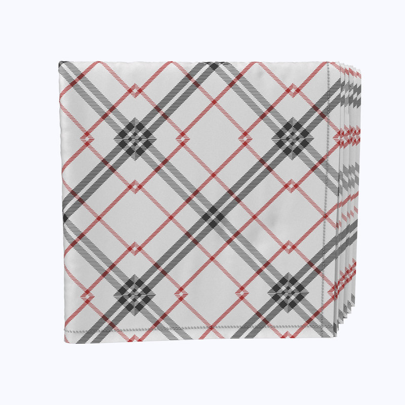 Polyester Plaid Square Napkin