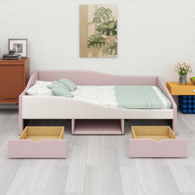 Storage Daybed Frame with Built-in Drawers