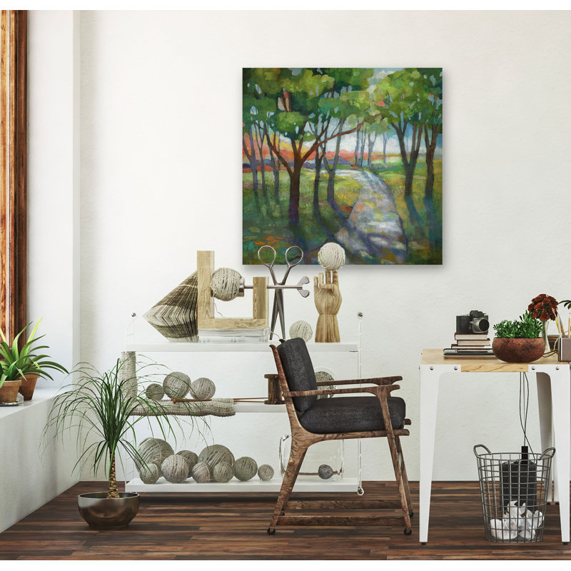 Evening Path - Painting on Canvas, 24" H x 24" W x 1.5" D