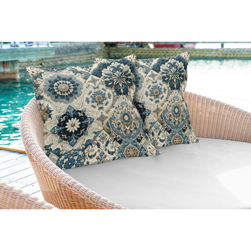 Ensemble de 2 housses de coussin Ambesonne, H 24 po x l 24 po, Carré