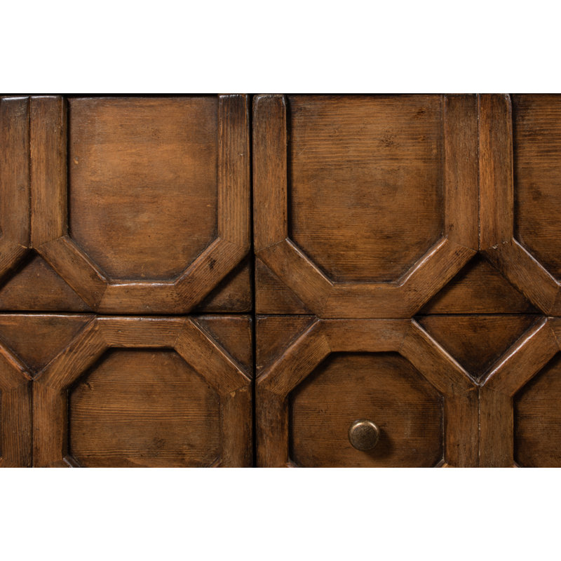 Becket 74'' W Solid Wood Sideboard, Brown