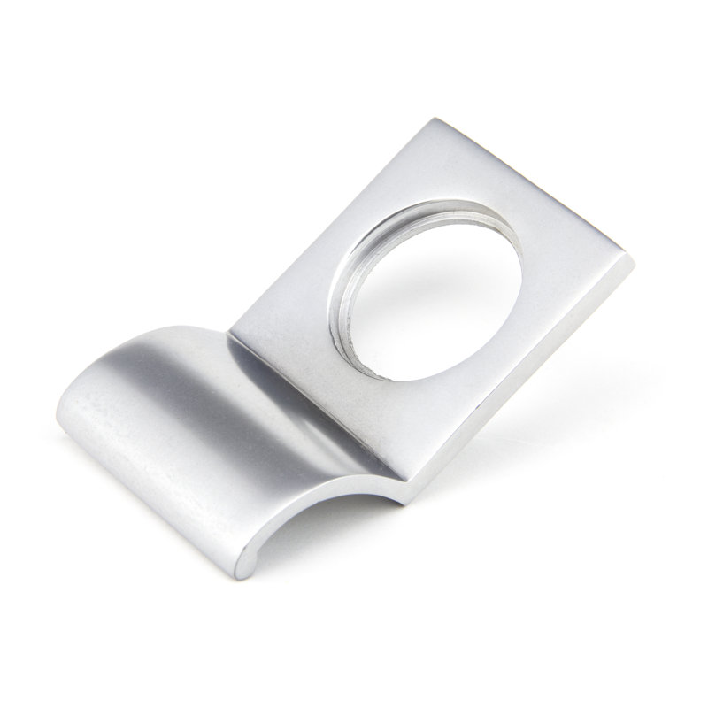 Rim Cylinder Pull Rosette, Satin Chrome