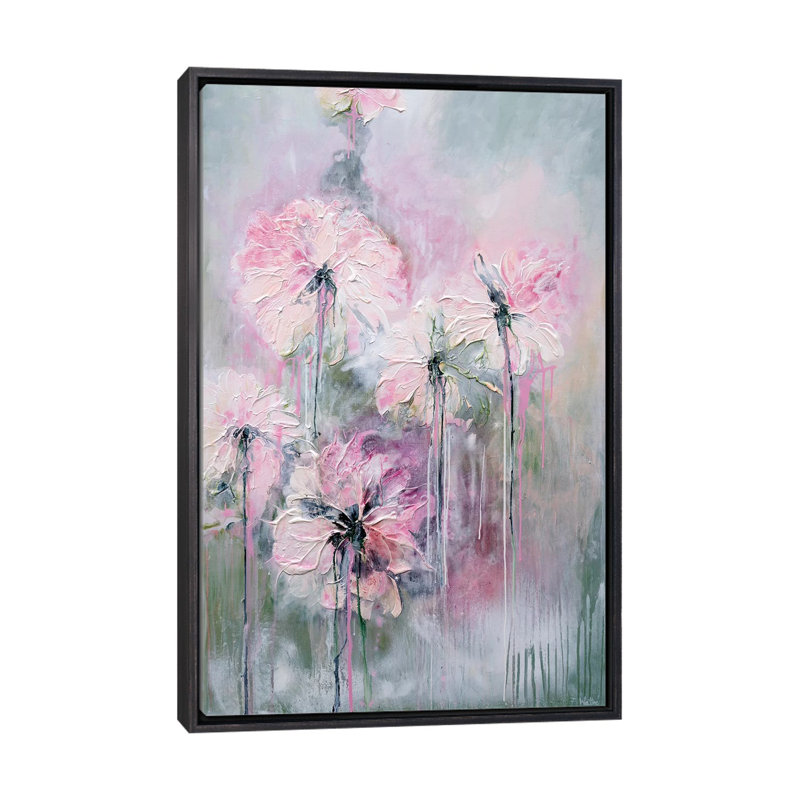 «Gentle Summer Rain», reproduction d'art, H 26 po x l 18 po x 1,5 po, Cadre noir vieilli