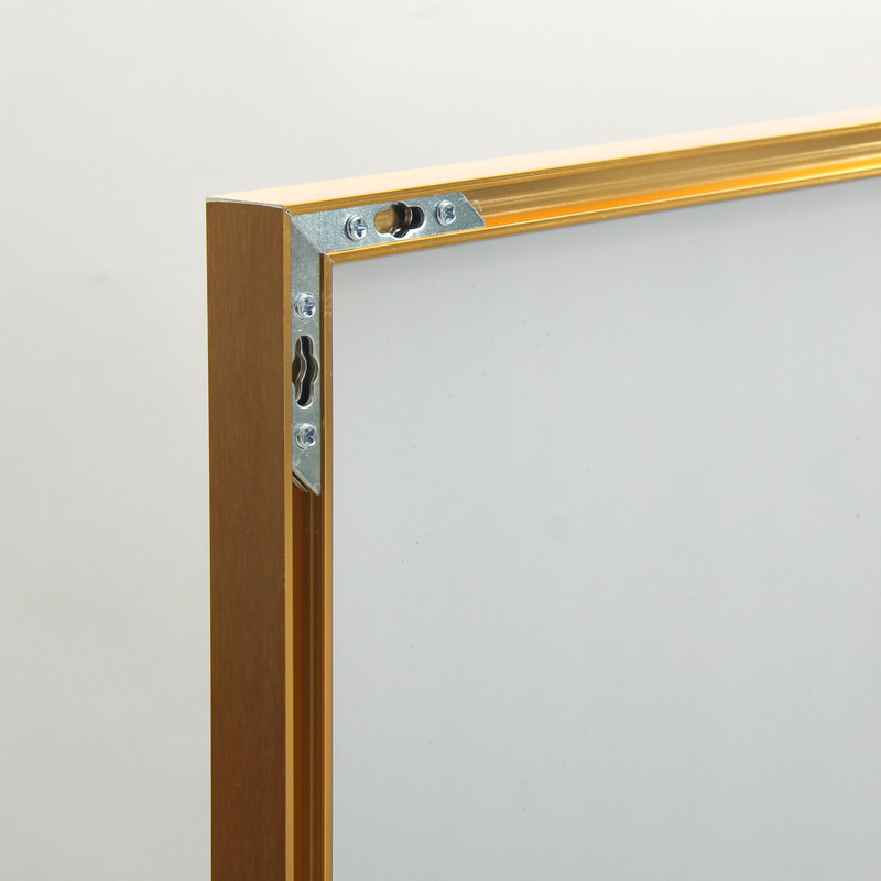 Metal Rectangle Mirror, Gold
