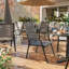 Outdoor Stackable Garden Patio Dining Armchairs with PVC-coated polyester Seat-121377057-125544593