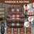 Brown Chenille Power Lift Recliner - 23" Seat, 8-Point Massage, Lumbar Heating, High Back-1906312221