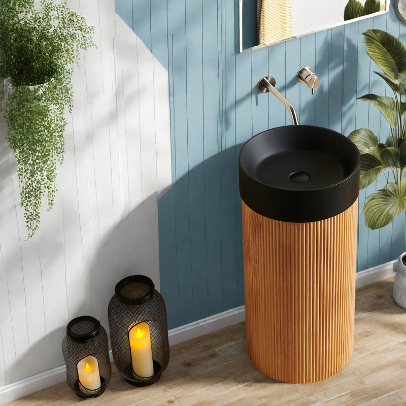 Meuble-lavabo moderne (doit inclure le meuble-lavabo et le lavabo), bois compact