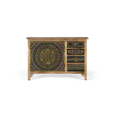 Arishka 107cm Solid Wood Sideboard