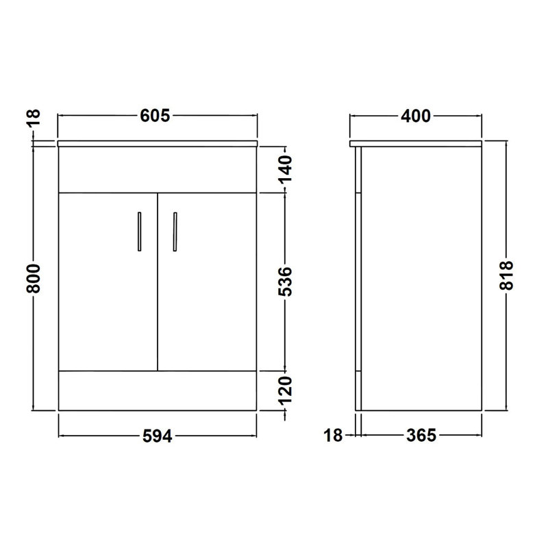 Ava Bathroom Suite, Left-Handed