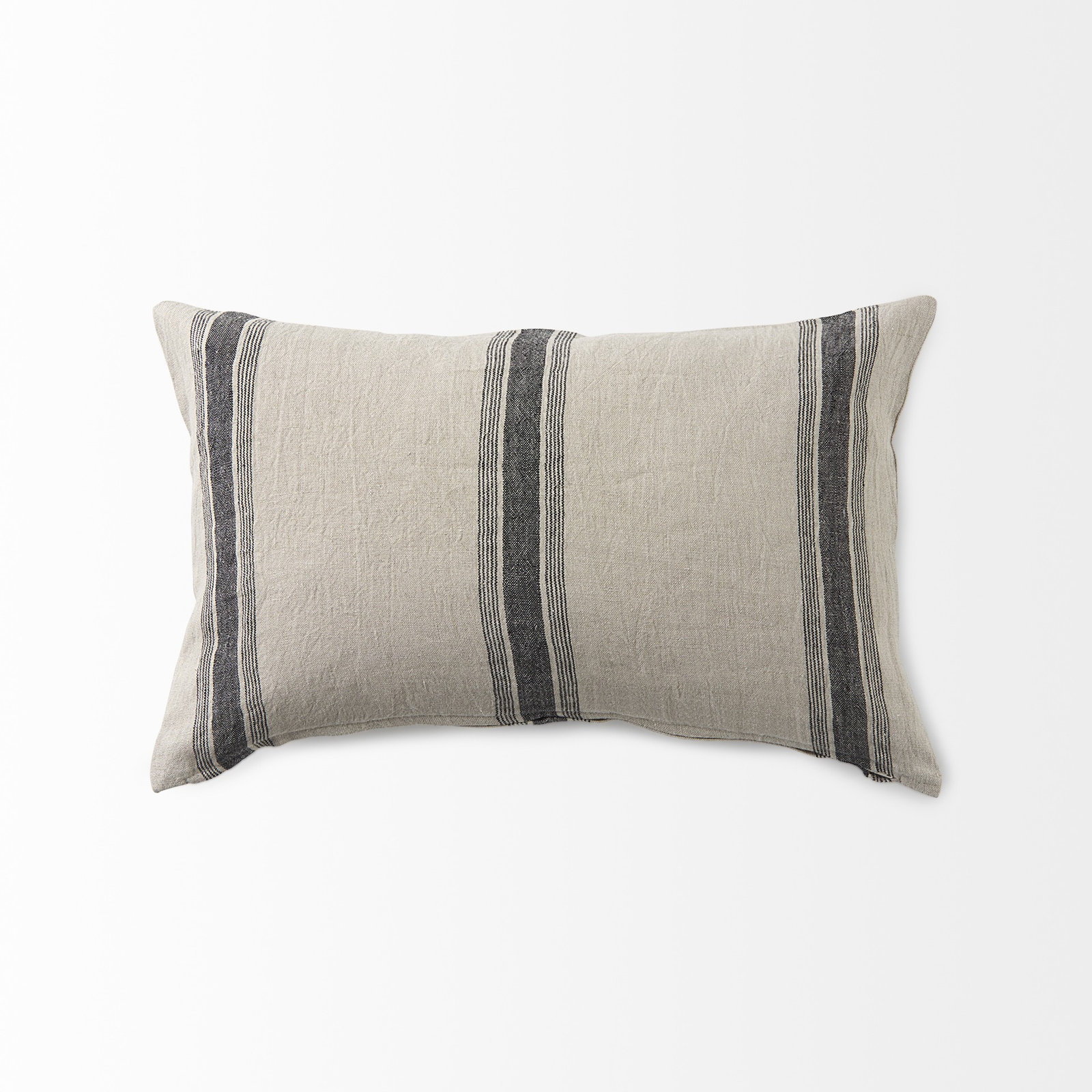 Sonia Striped Fabric Lumbar Pillow Cover