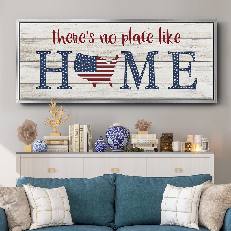 No Place Like Home- Framed Canvas