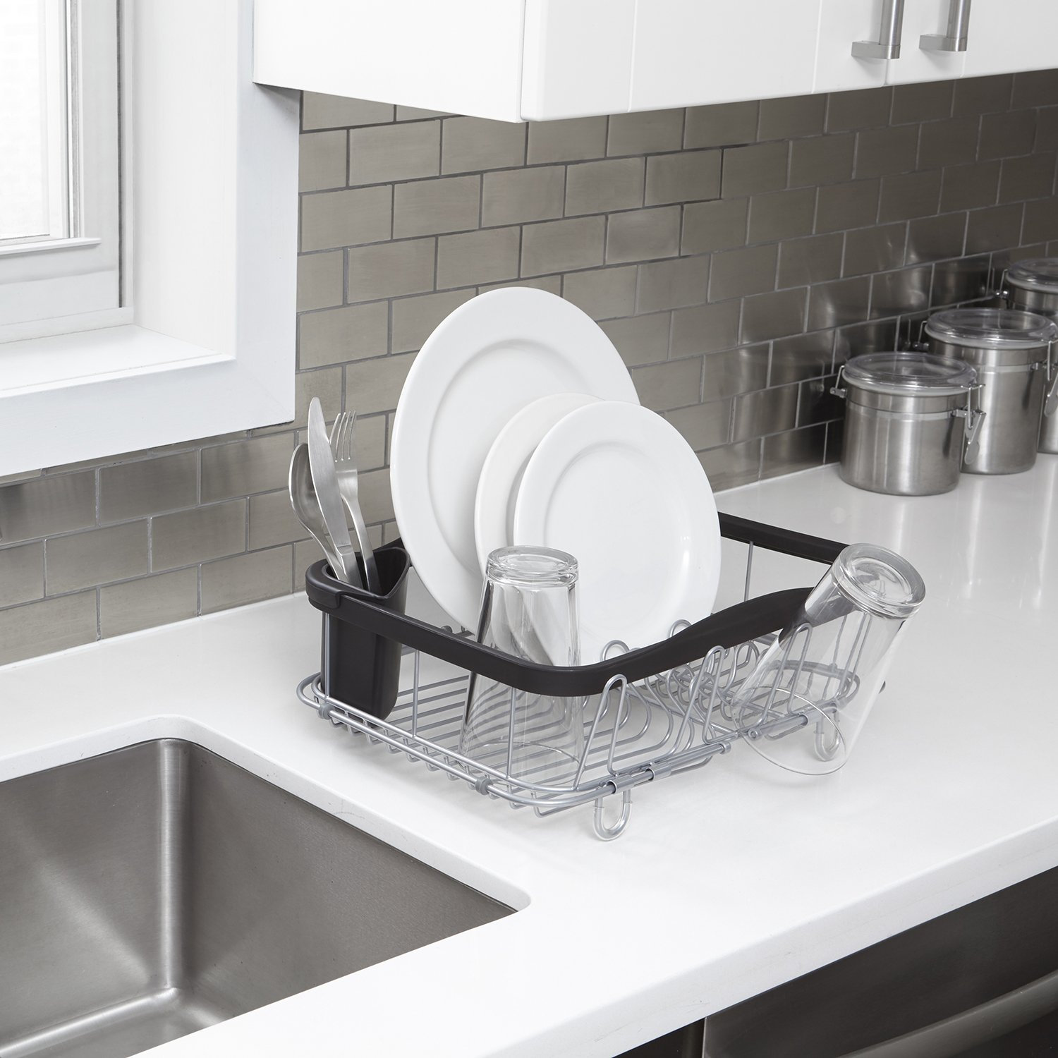 Linear Dish Rack Umbra Sinkin Low Profile Dish Rack & Reviews | Wayfair