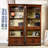 Nut-brown Solid + Manufactured Wood  Display Cases