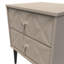 Carnlea 2 Drawer Bedside Cabinet (Ready Assembled)-131738688