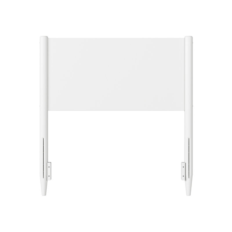 Tête de lit à panneau Pasadena, Lit simple, Blanc