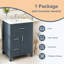 Meuble-lavabo 24 po avec lavabo en céramique