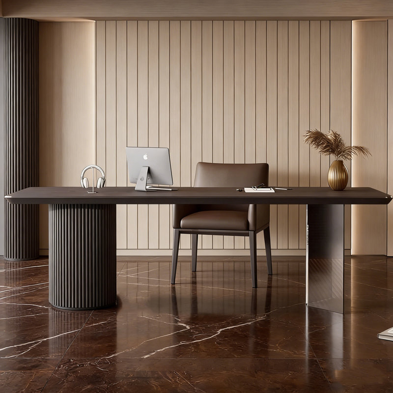 Bureau haut de gamme en acrylique, H 29,53 po x l 86,61 po x P 27,56 po