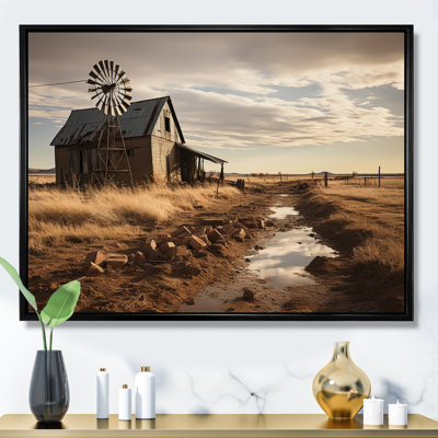 " Wind Turbines Windswept Skies "