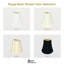 Royal Designs, Inc. BSO-704FC-6BG-6, abat-jour de base avec pince flamme, 3,5 po x 6 po x 6,25 po, beige, paquet de 6-59771301