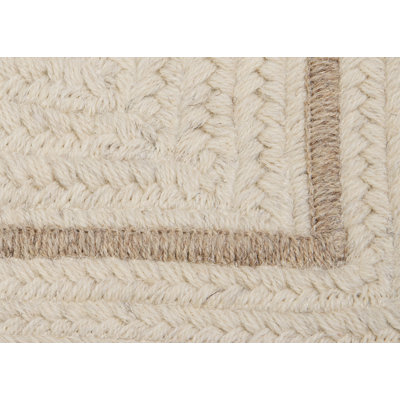 Fike 100% Wool Reversible Area Rug - Canvas
