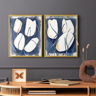 FLORAL Series DCCIV-Premium Framed Print -Ready to Hang - No Nails Required - No Nails Required