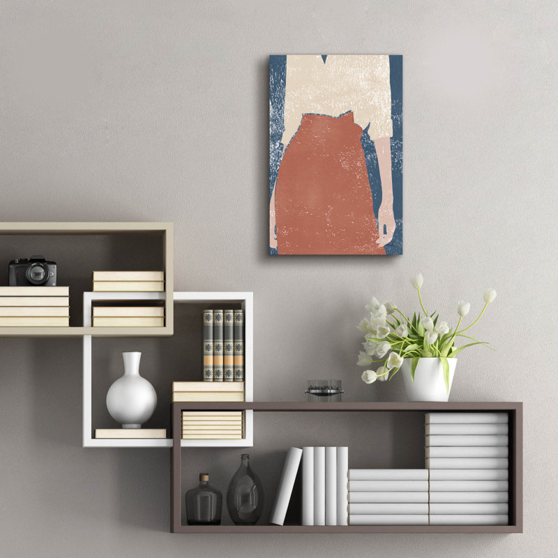 Art mural en verre Wrought Studio ™ «Casual 4» par Moira Hershey, H 24 po x l 16 po x P 0,2 po
