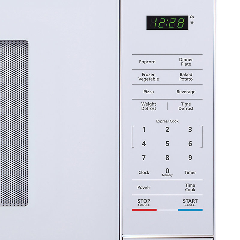 Magic Chef 1.1 Cubic Feet 1000 Watt Countertop Microwave, White