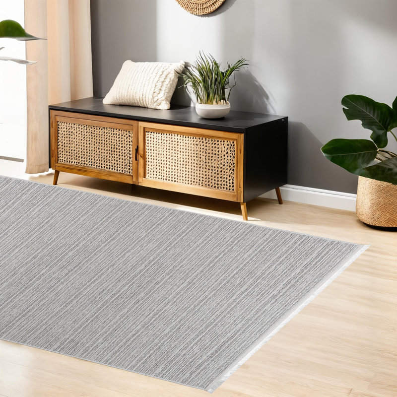 Antibacterial Hall Carpet, White, 39.4 x 78.7 inches | 64% Cotton, 21% Polyester, 15% Chenille | Machine Woven, 1.5 lbs/sq ft | Pile Height: 0.2 inches | Washable, Easy to Clean, Ideal for Living Spaces