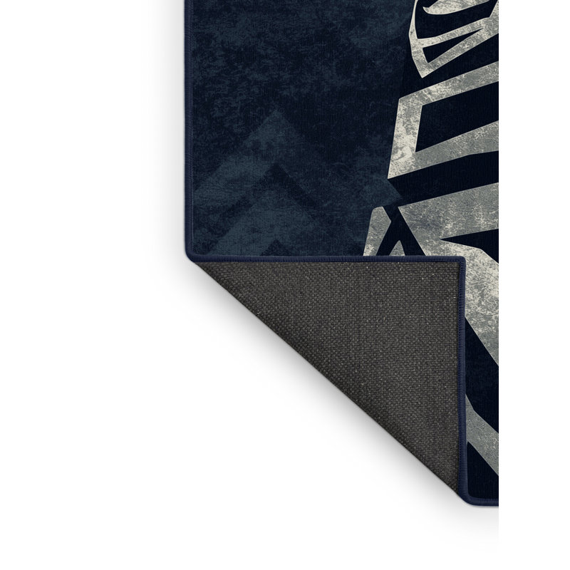 Tapis bleu moelleux moelleux d'inspiration mondiale Steinber, 5 x 7