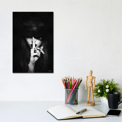 Don'T Tell 1 Piece Wrapped Canvas Wall Art