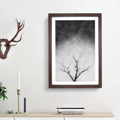 Bird House in a Tree - Picture Frame Graphic Art Print