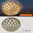 3-Light 16" Tiffany Glass Flush Mount