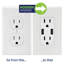 Ensemble de 5 prises de courant Levth 20 Volt et chargeur USB 20-20 Leviton Decora