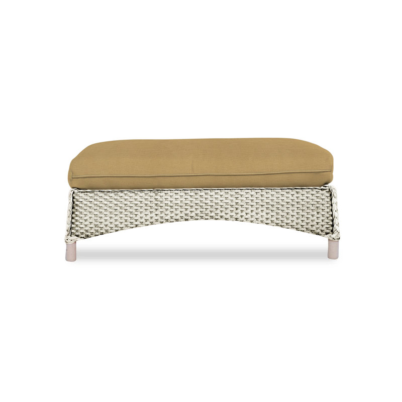 Mandalay Outdoor Ottoman, Demo Skyway, Linen