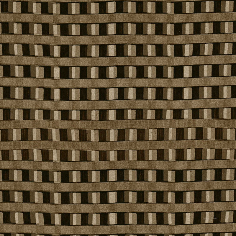 Raphia II neutre, H 12 po x l 12 po