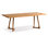 Brown Rectangular Solid Wood Dining Table