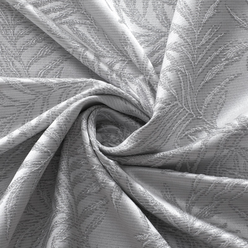 Percey polyester floral simple, Argent
