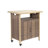 Outdoor Wicker Bar Cart, Patio Wine Serving Cart w/Wheels-1080029611
