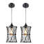 Luminaire suspendu noir Jaci