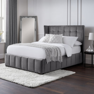 Mareike Upholstered UK Double - DE 135 X 190 Cm Bed with Mattress