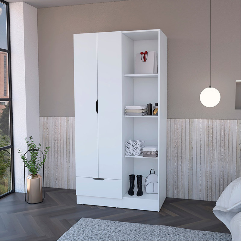 Armoire, chambre à coucher, blanc